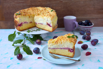 Streusel- Käsekuchen mit Mohn	