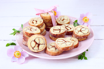 Zimt- Kekse mit Zucker