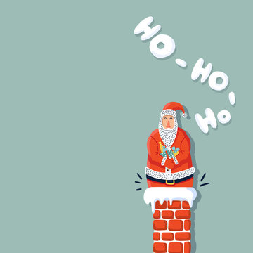 santa claus vector cute haracter merry christmas