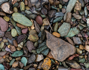 The texture of a shallow river stone. Pebble Background Image