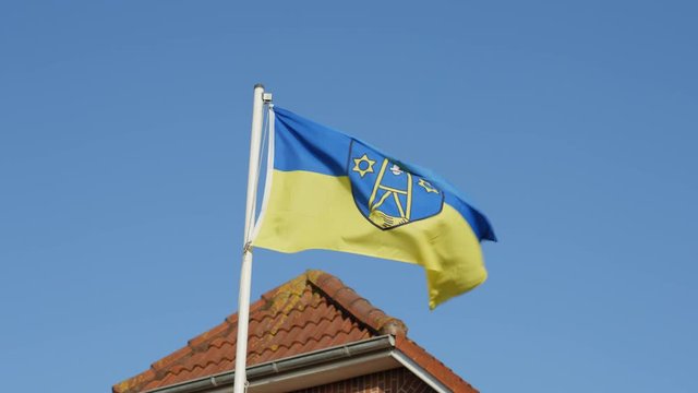 Baltrum flag is moving in the wind.
4k Apple ProRes 422 file.