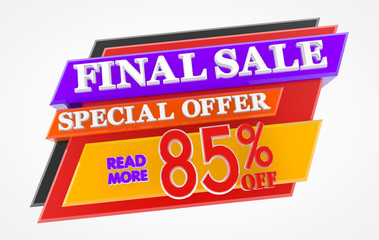 FINAL SALE SPECIAL OFFER 85 % OFF READ MORE 3d rendering