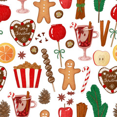 Christmas illustrations set