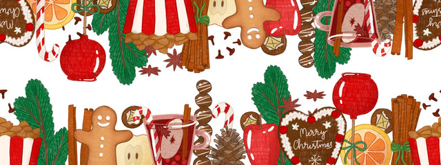 Christmas illustrations set