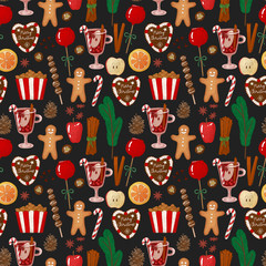 Christmas illustrations set