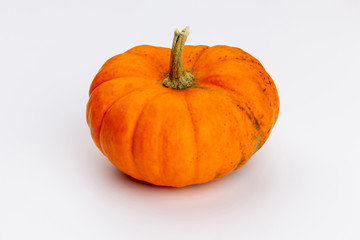 Creative Top view flat lay pumkin composition.