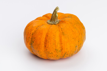 Creative Top view flat lay pumkin composition.