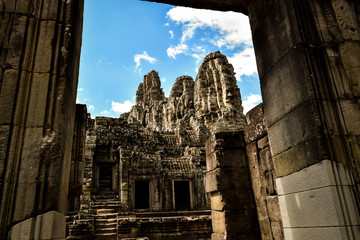 Angkor Thom temple in Angkor archaeological Park, Cambodia - 291666008