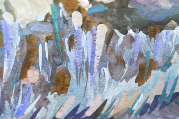 Artists oil paints multicolored closeup abstract background