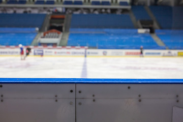Fototapeta na wymiar Ice hockey rink background