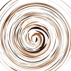 Festive color round line background. Abstract twisted frame linen texture for holiday, postcard, poster, website, carnival, birthday, children's party. Spiral line cover mock-up. Wedding card layout