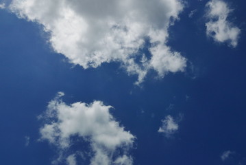Beautiful blue cloudy sky background.