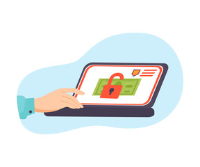 Hacking social network vector illustration isolated on white background.