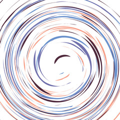 Festive color round line background. Abstract twisted frame linen texture for holiday, postcard, poster, website, carnival, birthday, children's party. Spiral line cover mock-up. Wedding card layout