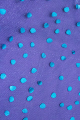 Polka Dot Shiny Spots on Fabric Background