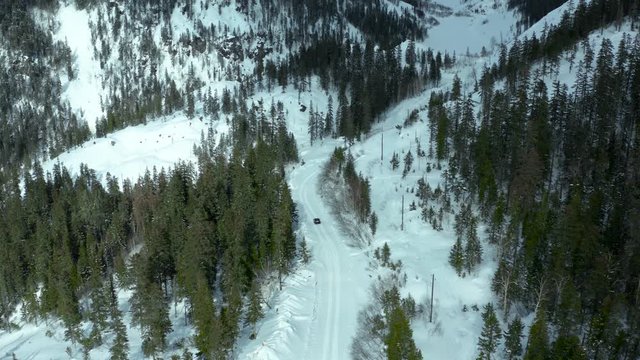 The road to the mountain lake Amut. 2019 year.