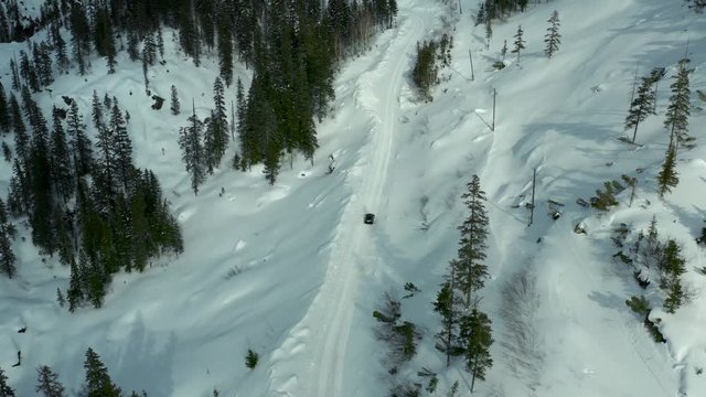 The road to the mountain lake Amut. 2019 year.