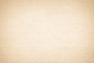 Brown recycled craft paper texture as background. Cream paper texture, Old vintage page or grunge...