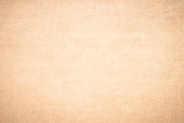 Brown recycled craft paper texture as background. Cream paper texture, Old vintage page or grunge vignette. Pattern rough art creased grunge letter. Hardboard with copy space.