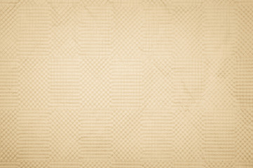 Brown recycled craft paper texture as background. Cream paper texture, Old vintage page or grunge vignette. Pattern rough art creased grunge letter. Hardboard with copy space.