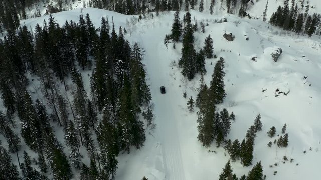 The road to the mountain lake Amut. 2019 year.