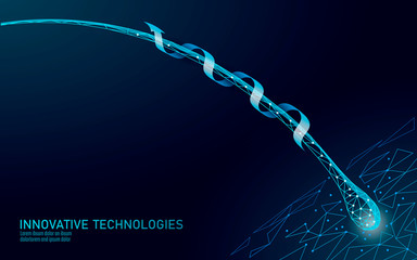 Hair protect care cosmetic technology 3D concept. Hair follicles structure repair shampoo salon treatment. Anatomy strands medicine render vector illustration