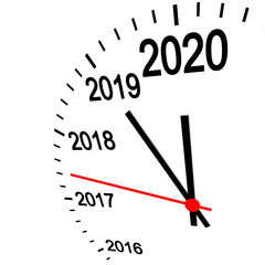 new year 2020 clock