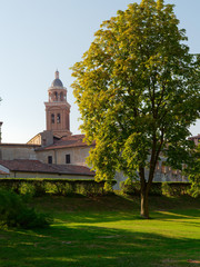 Naklejka premium fortress wall in the city of Mantova, Italy