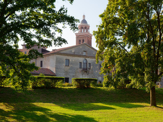 fortress wall in the city of Mantova, Italy