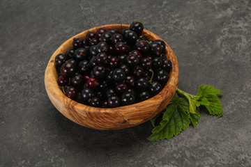Fresh ripe sweet black currant
