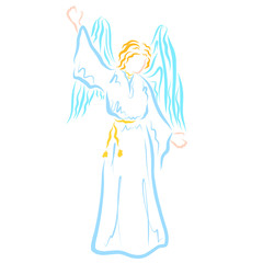 An angel who brings news from God