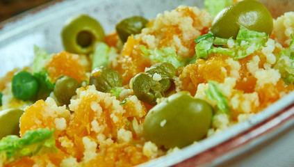 Israeli couscous with butternut squash
