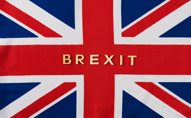 Close up of British flag