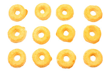 Tea cakes isolated on white background