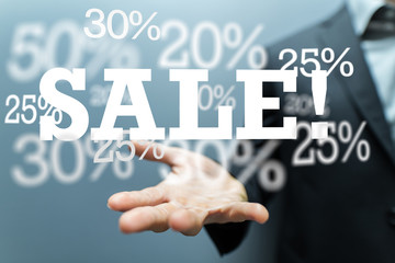 SALE CONCEPT DIGITAL in hand