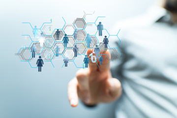 business, people, communication, social network and technology concept