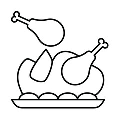 Food line icons