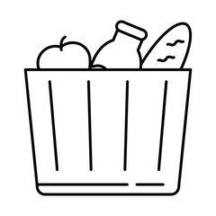 Food line icons