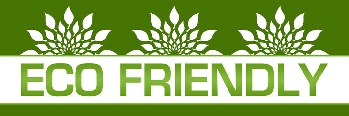 Eco Friendly Green Leaves Circular On Top 