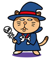 ハロウィン猫の魔法使い