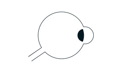 eyeball icon. High quality logo for web site design and mobile apps. Vector illustration on a white background.