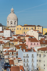 Fototapeta na wymiar Colorful houses of Lisbon, Portugal