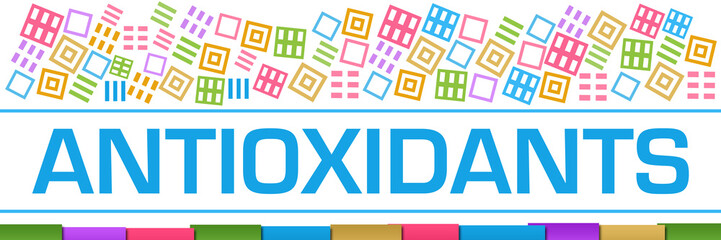 Antioxidants Colorful Texture Blocks Bottom