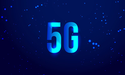 Abstract 5G technology banner 
