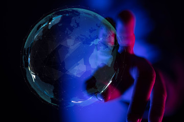  touching global network and data customer connection