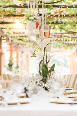 beautivul and very nice wedding table decoration