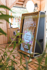 beautiful and exclusive magic mirror photobooth for weddings, events and partys