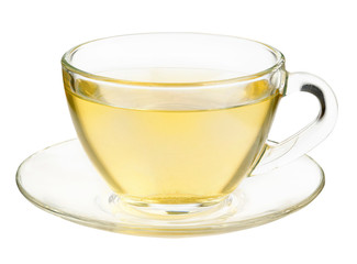 Isolated cup of herbal tea