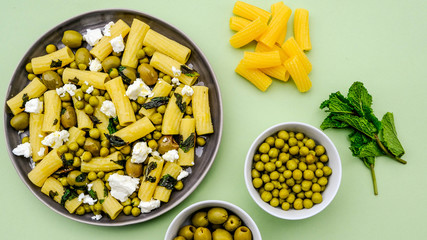 Rigatoni Pasta Salad With Feta Cheese