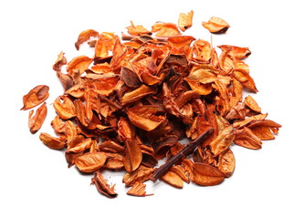 Obraz premium Decorative autumn, fall leaves, foliage isolated on white background